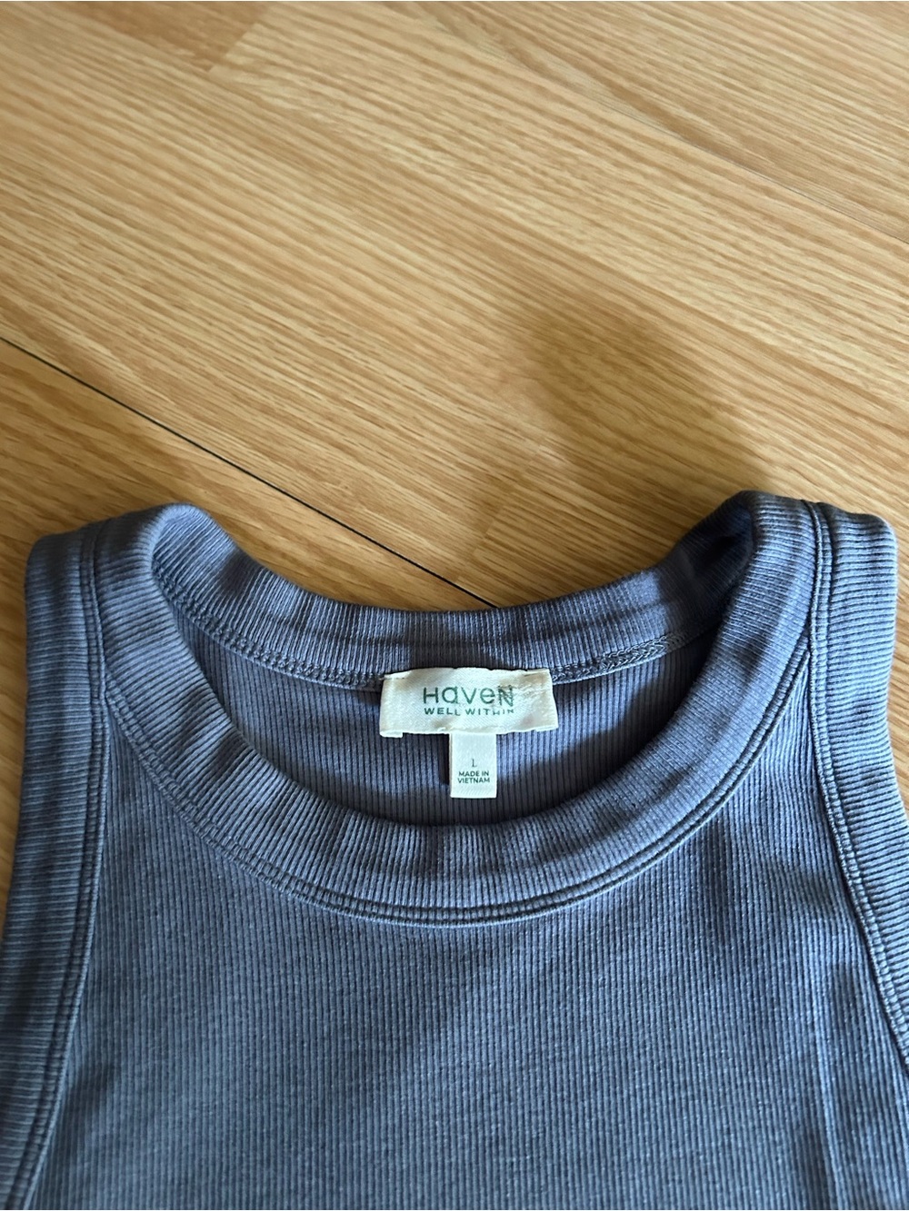 Haven Well Within Light Ribbed Tank Large - Picture 2 of 6